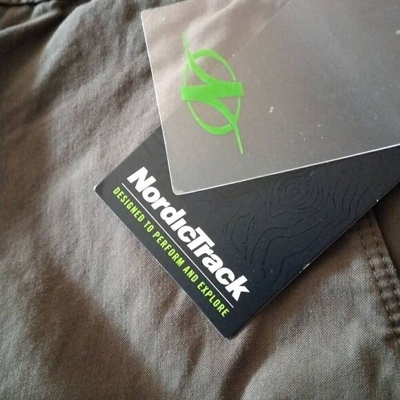 NordicTrack Shorts, Dark Olive Green, Size 36 NWT - Picture 1 of 7